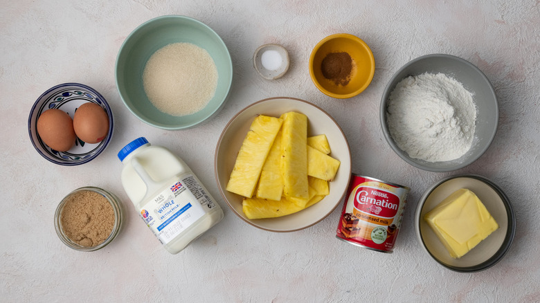 crepe ingredients on table 