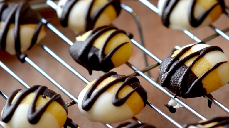 cookies covered in chocolate