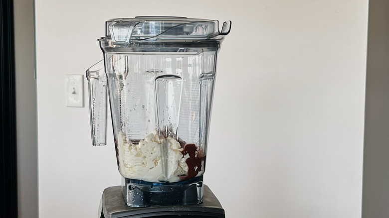 ingredients in a blender