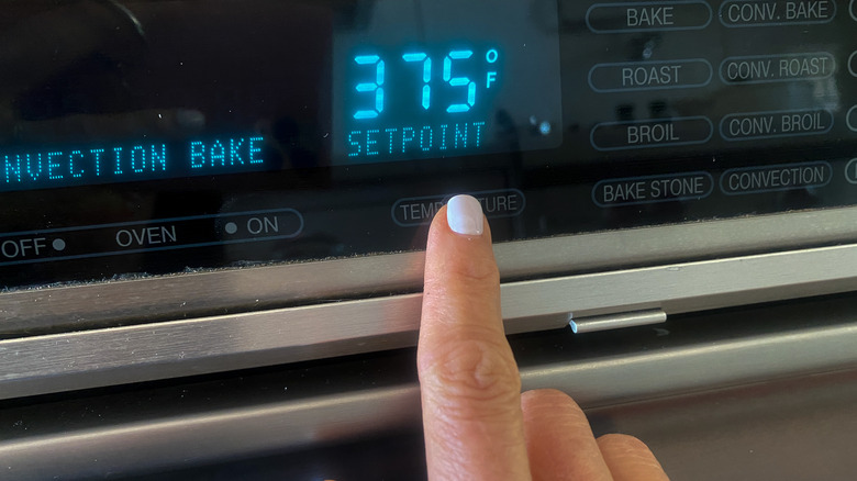 oven temperature at 375