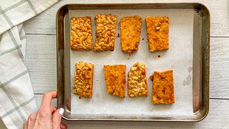 tempeh on sheet pan