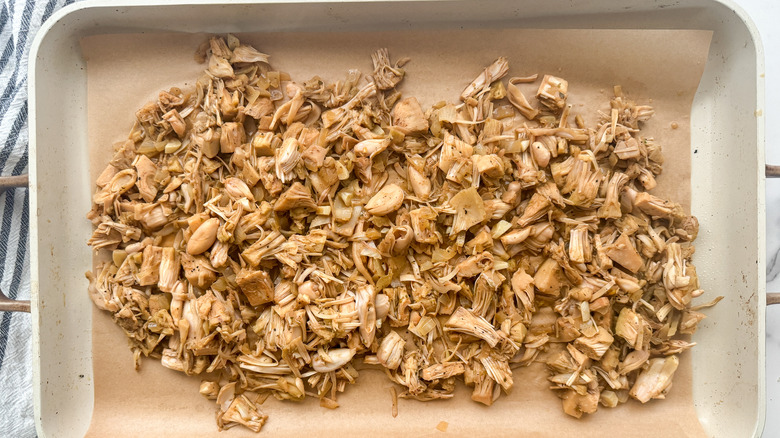 jackfruit on sheet pan