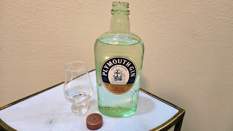 Plymouth Gin and tasting glass