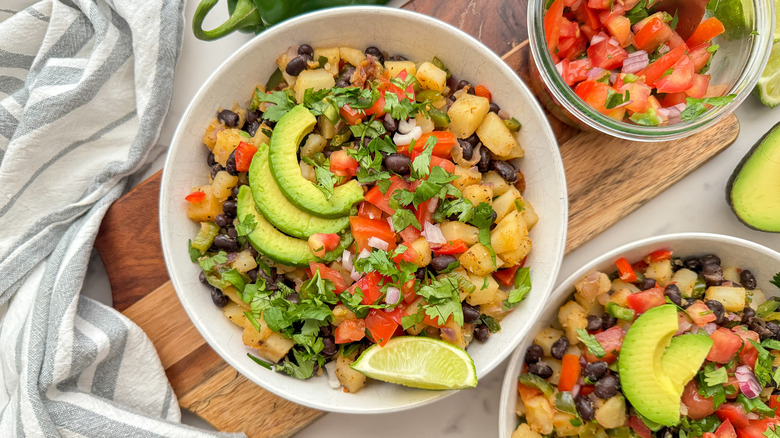 bowl of hash in white bowl