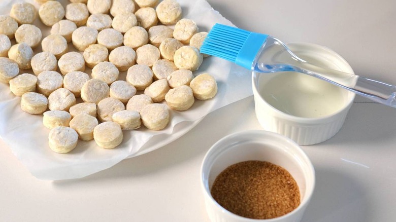 biscuits with buttermilk and brush