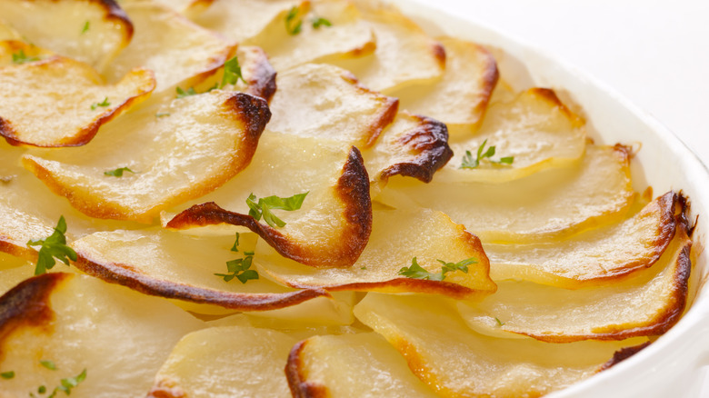 Close-up of pommes Anna