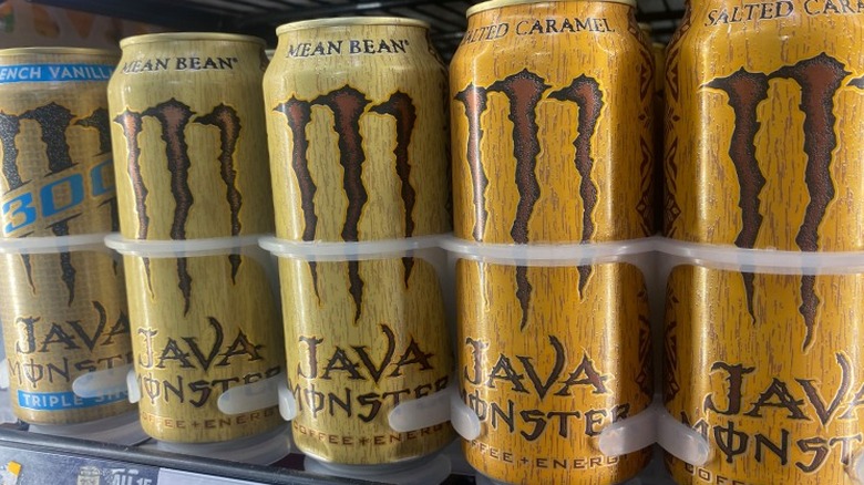 Java Monster coffee cans