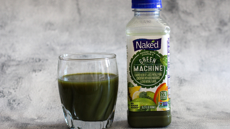 Green Machine juice in glass