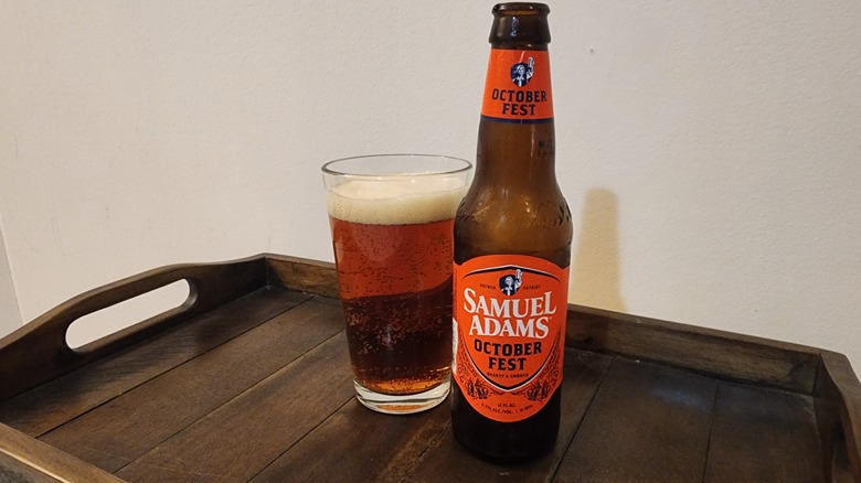 Sam Adams Octoberfest beer bottle