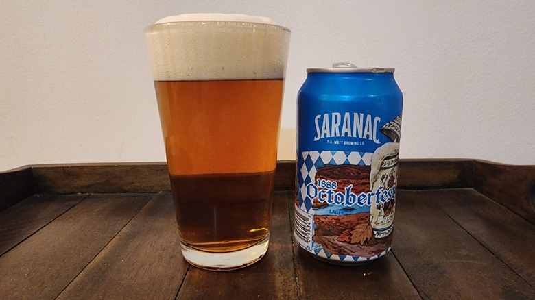 Saranac Octoberfest beer can