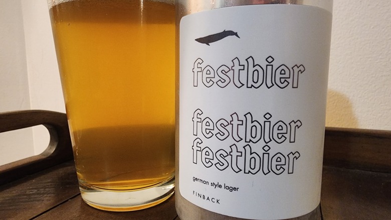 Finback Brewery Festbier can