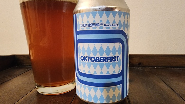 Sloop Brewing Oktoberfest beer can