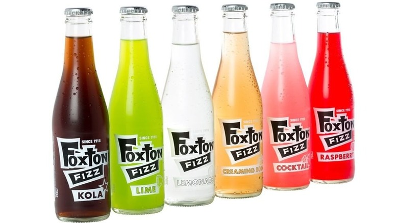 Six bottles of different Foxton Fizz flavors