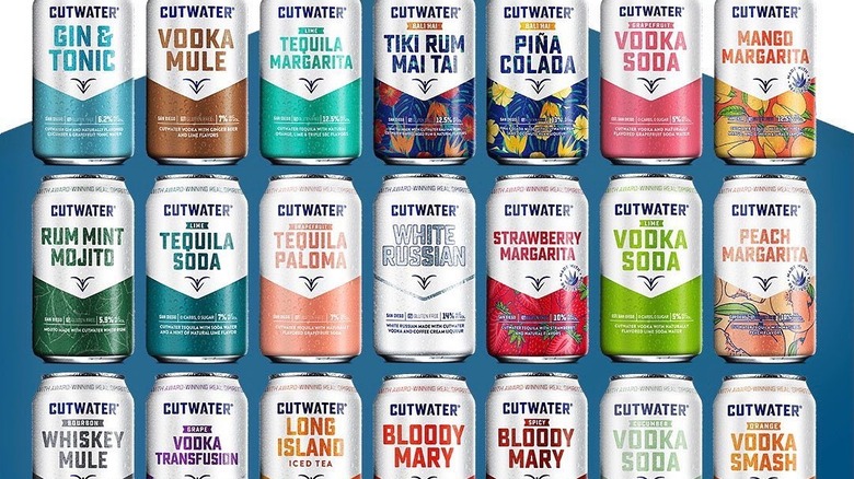 cans of Cutwater Spirits