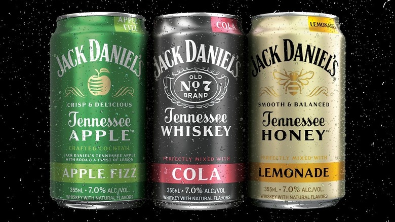 cans of Jack Daniel's cocktails