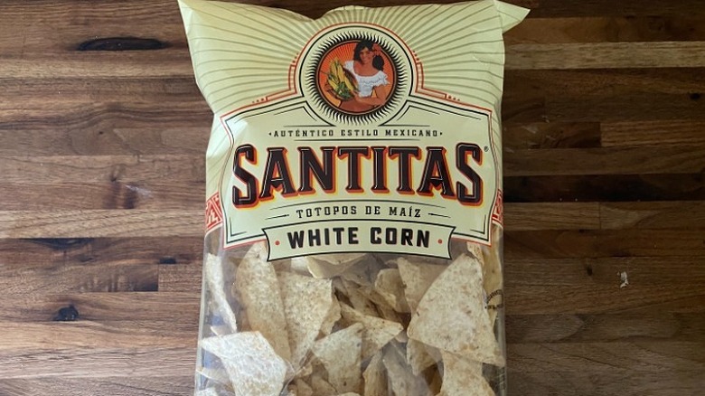 Santitas white corn chips