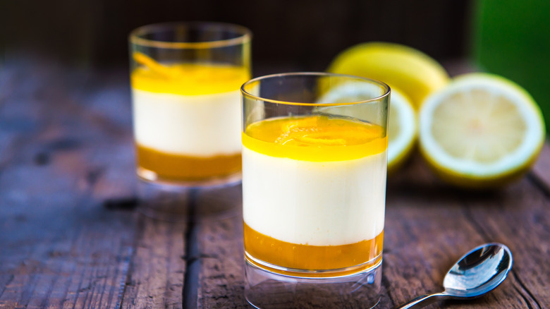 two cups of lemon posset