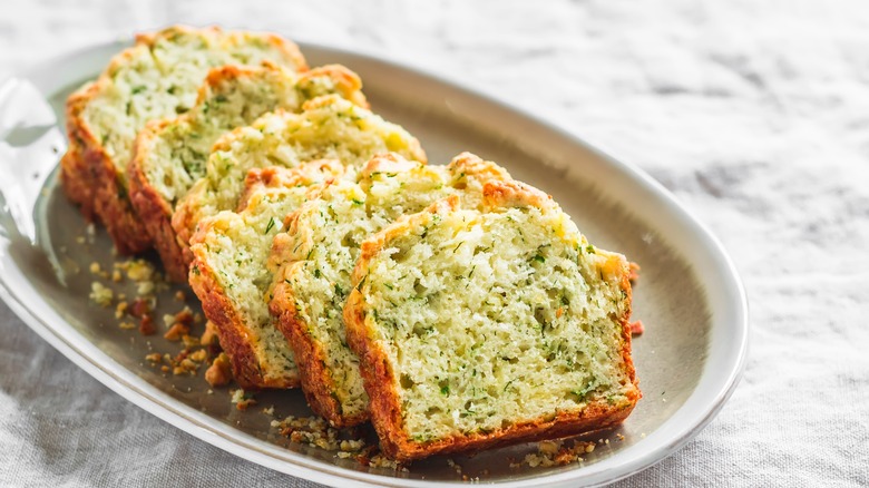 savory pound cake with herbs and cheese