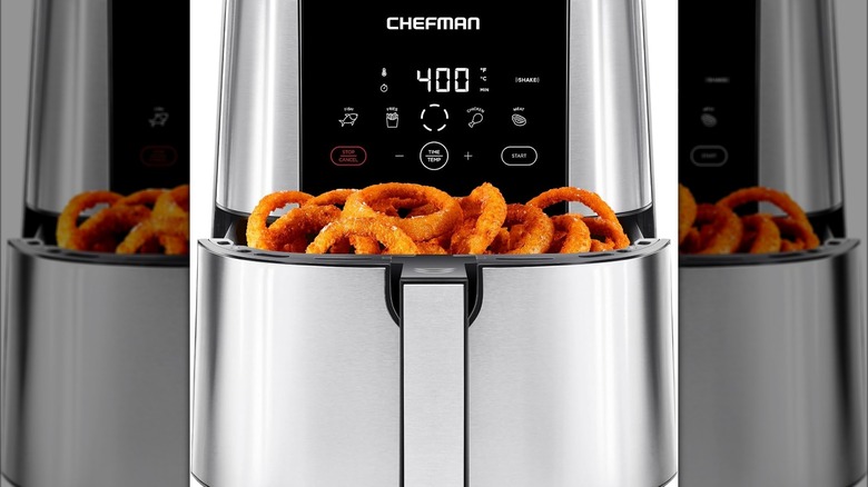 Chefman air fryer with onion rings