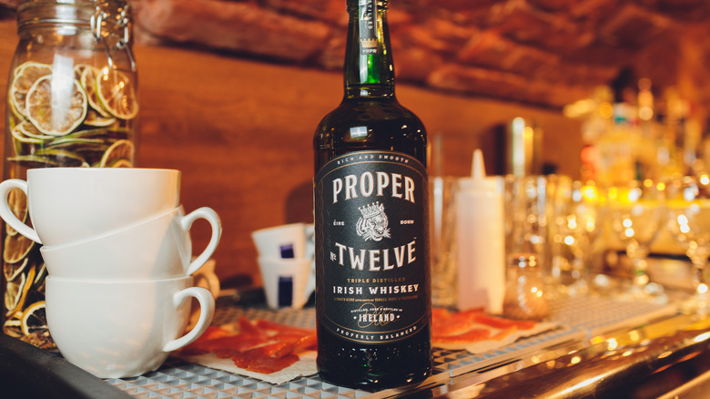 Proper No. Twelve Irish whiskey bottle