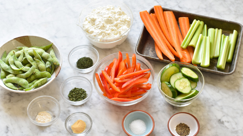 ingredients for ranch snack dip