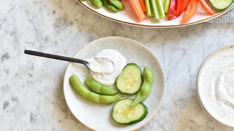 protein cottage cheese ranch dip