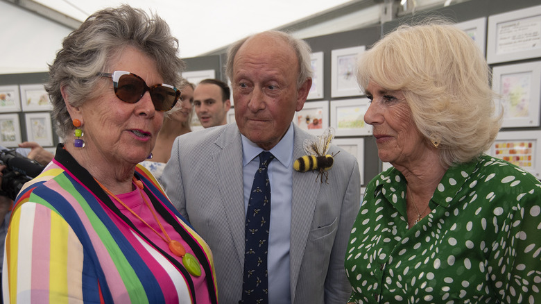 Prue Leith and Queen Camilla talking politics