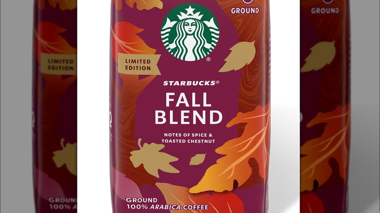 Starbucks Fall Blend coffee beans bag