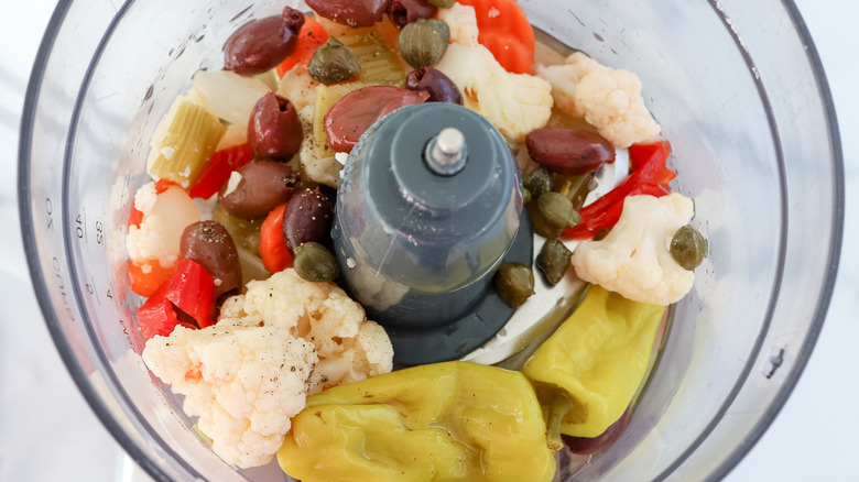 pickles in food processor bowl