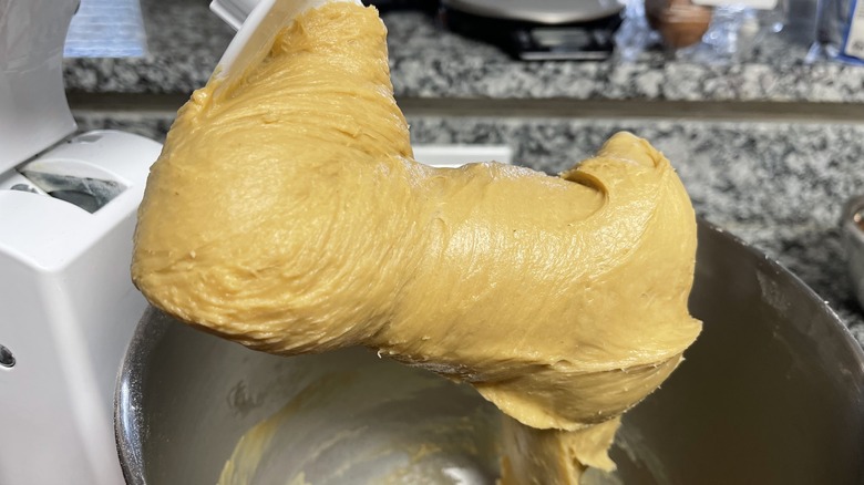 dough in stand mixer