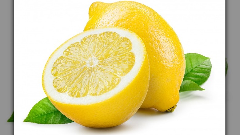 fresh cut lemons
