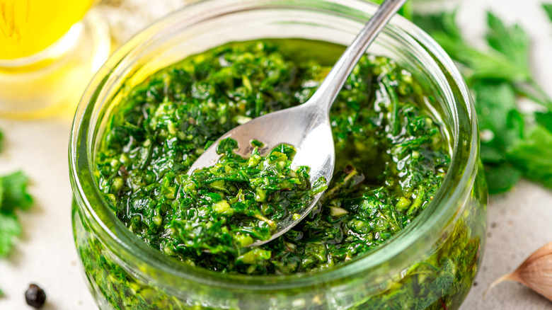 chimichurri in jar 