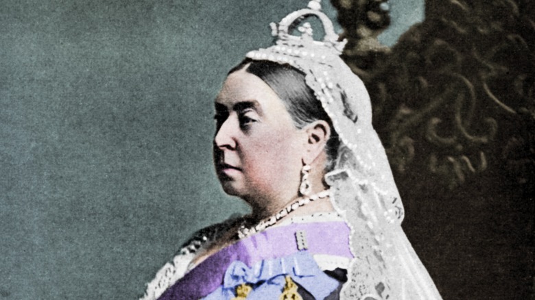 Queen Victoria poses for a portrait