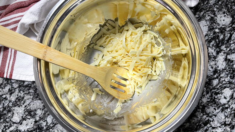 mustard milk cheese in bowl