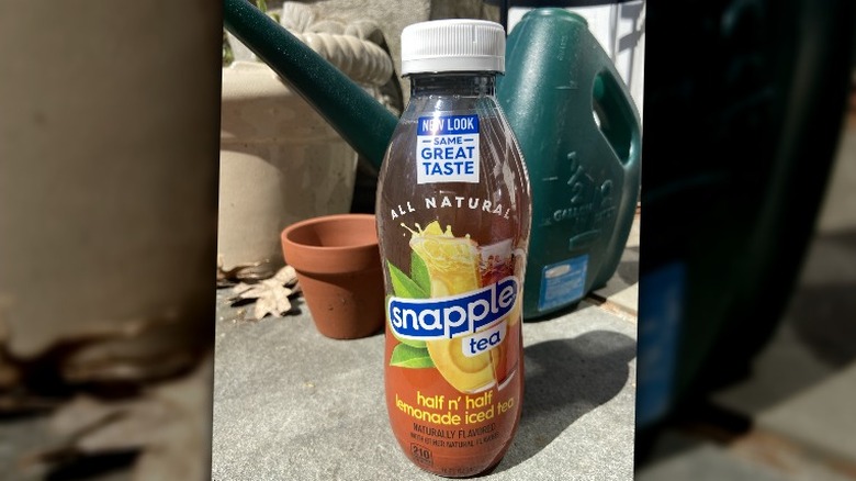 Snapple bottle outside