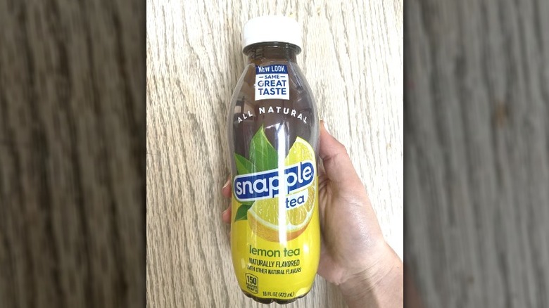 Snapple lemon tea bottle