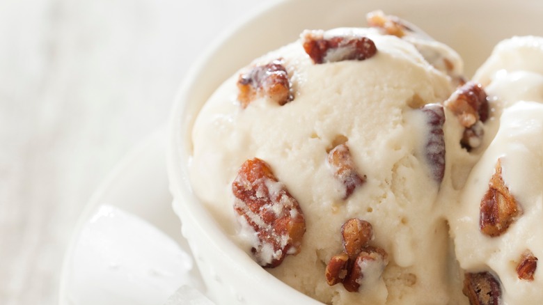 Butter pecan ice cream