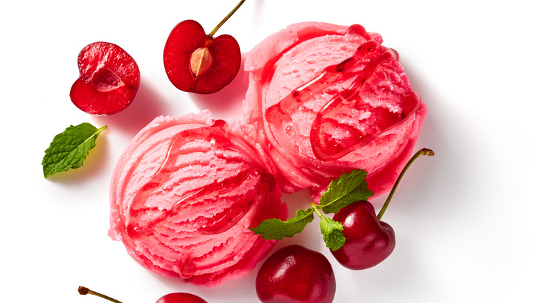 Cherry ice cream