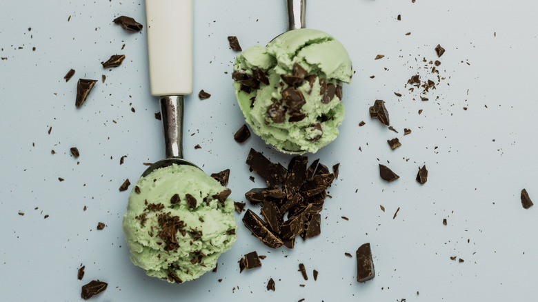 Mint chip ice cream