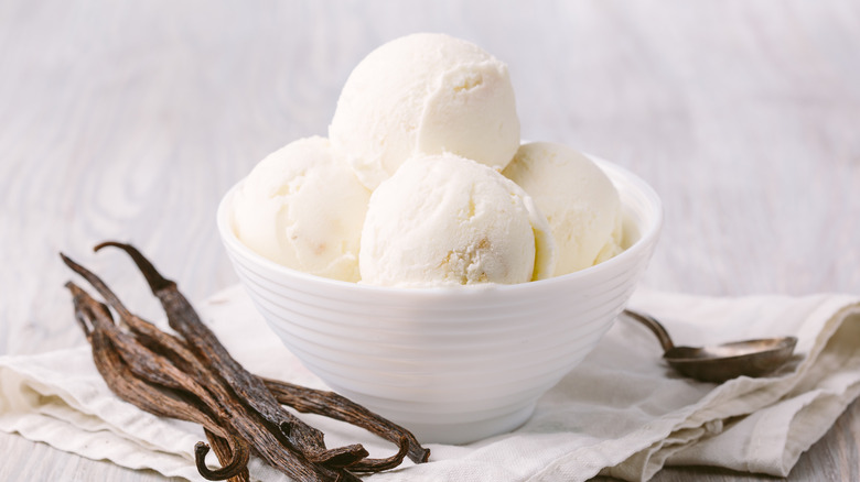 Vanilla bean ice cream