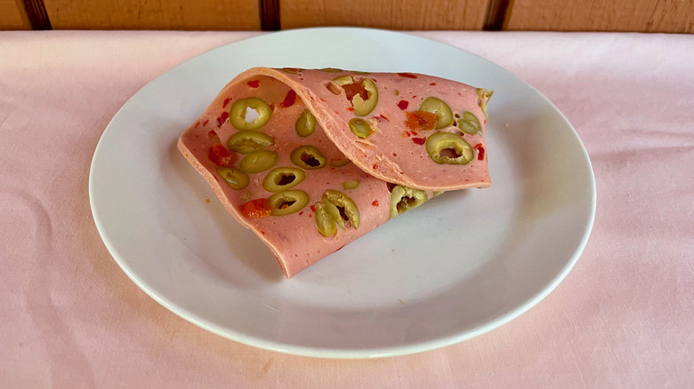 Olive Terrine Loaf on plate