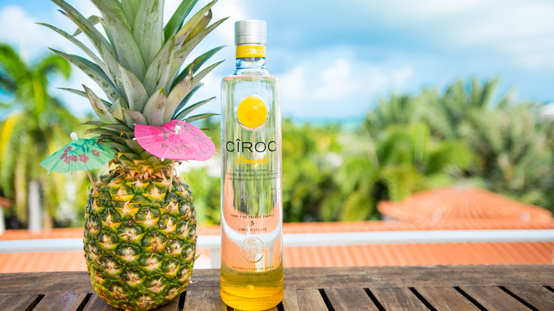 Pineapple Ciroc with pineapple