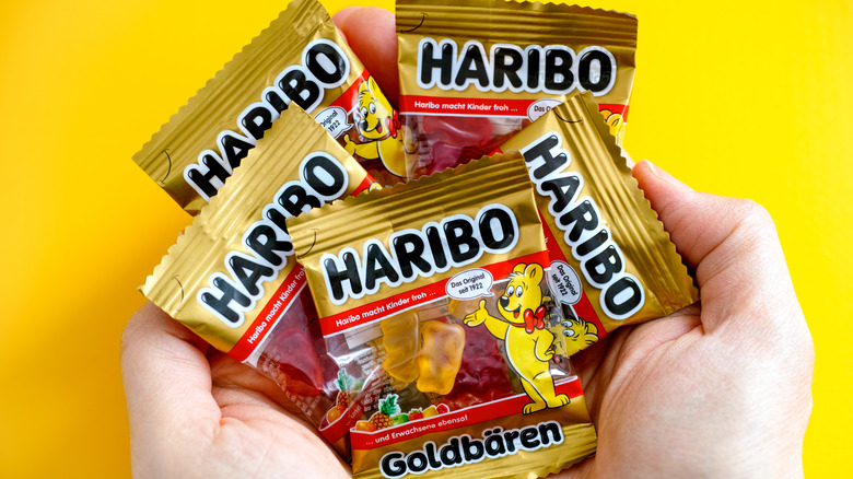 Mini packs of Haribo Gold Bears