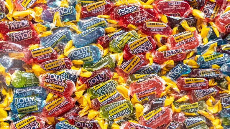 a pile of Jolly Ranchers