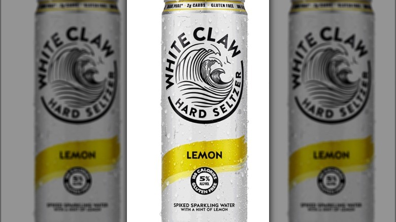 White Claw lemon can