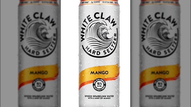 White Claw Mango cans