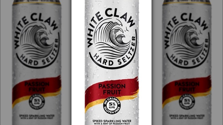 White Claw passionfruit cans