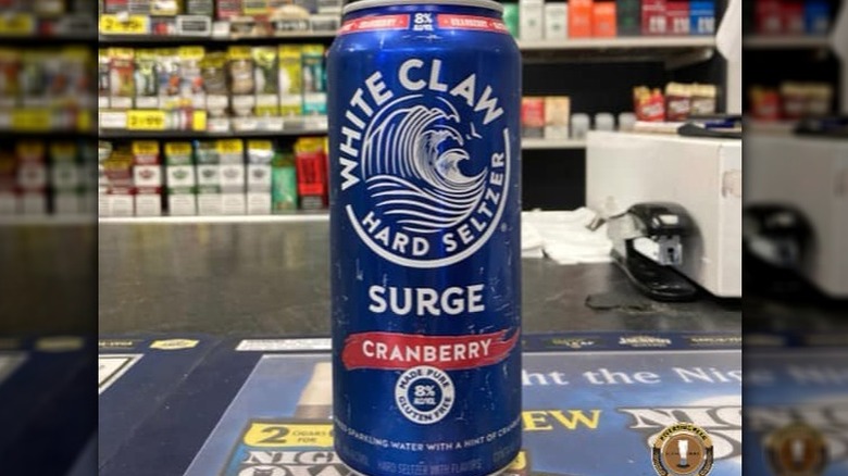 White Claw Surge Cranberry can