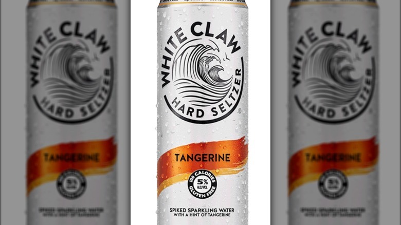 White Claw tangerine cans