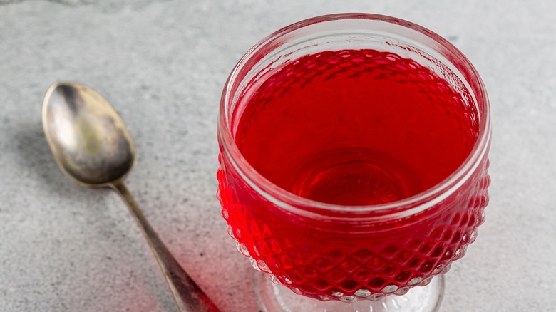 Tropical Fusion jello in cup